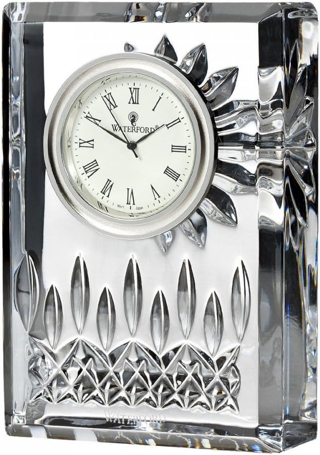 Waterford Lismore Clock, 4.5", Clear