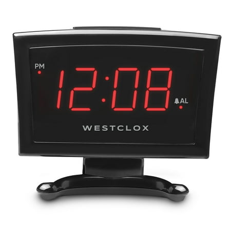 Westclox 70014 Plasma LED Alarm Clock, 0.9-Inch