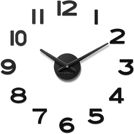 Westclox Analog Modern 20 Floating Number Quartz Accurate Wall Clock