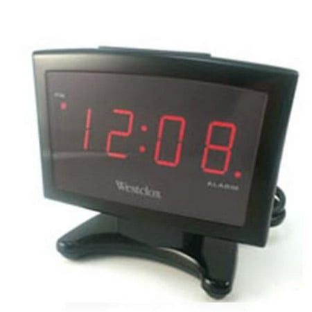 Westclox Digital Led Plasma Alarm Clock