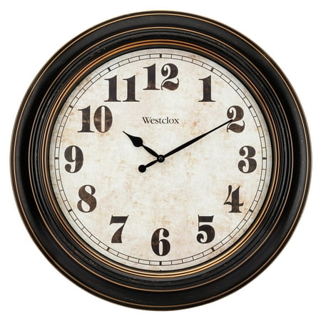 Westclox Large Bronze Traditional Wall Clock – Model# 32213-20WM