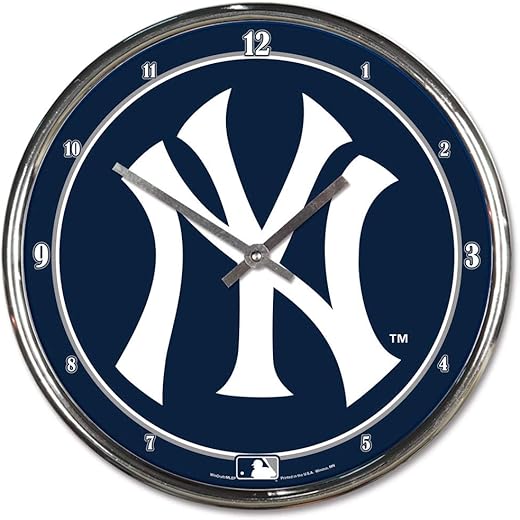 WinCraft MLB Chrome Clock, 12" x 12"