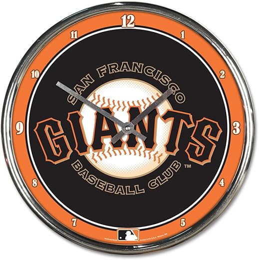 WinCraft MLB Chrome Clock, 12 x 12