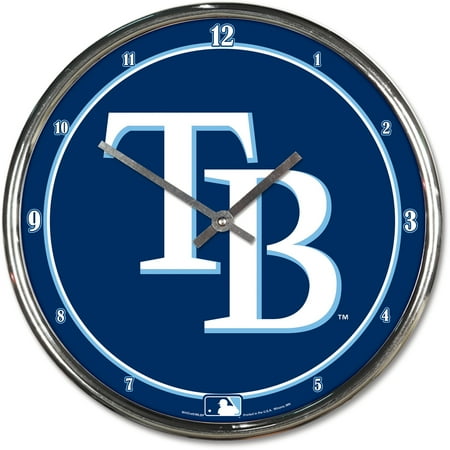 WinCraft Tampa Bay Rays Chrome Wall Clock