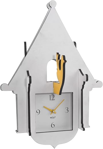 WOLF 333801 Jigsaw Cuckoo Clock, White