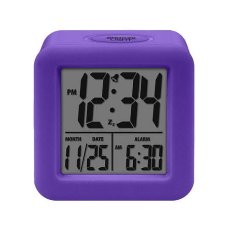 WXC12 Equity By La Crosse Soft-Cube LCD Alarm Clock With Smart Light