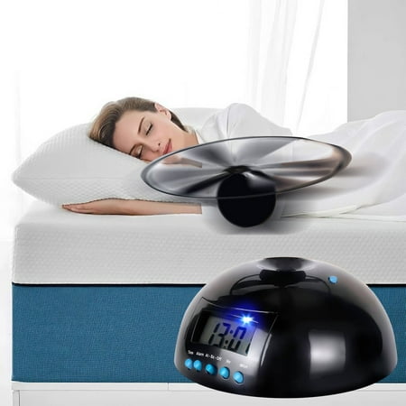 XOAIHY Peculiar Rotating Flying Alarm Clock - Multipurpose Vibrating Run Away Clock, Ideal Gift For Kids And Heavy Sleepers