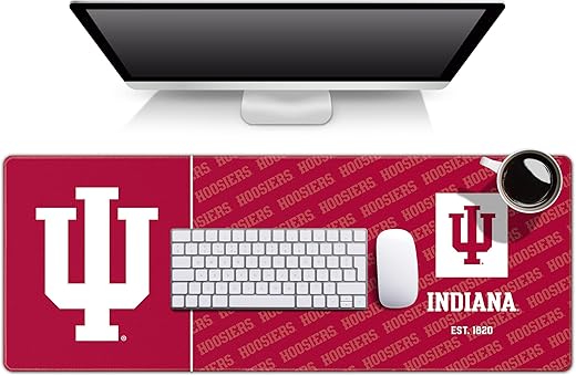 YouTheFan NCAA Indiana Hoosiers Logo Series Desk Pad SMU