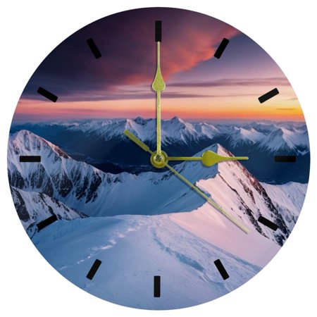 YZUOUZY Wall Decor,Wall Clock,Acrylic Wall Clocks,Swan Lake Surface