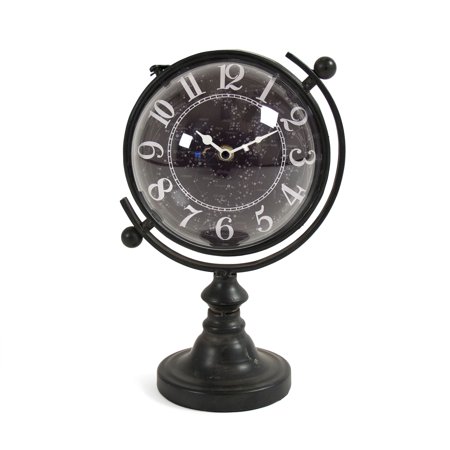 Zentique 11.75 Black and White Contemporary Globe Desk Clock