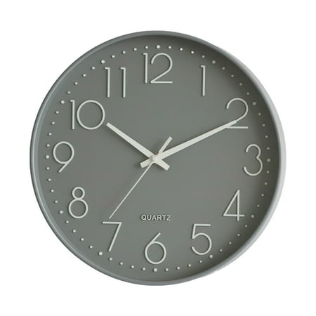 12-Inch Arabic Numeral Design Silent Modern Wall Clock