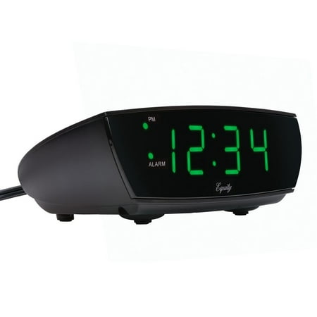 75902 Equity by La Crosse Electric Powered 0.9 Green LED Digital Alarm Clock