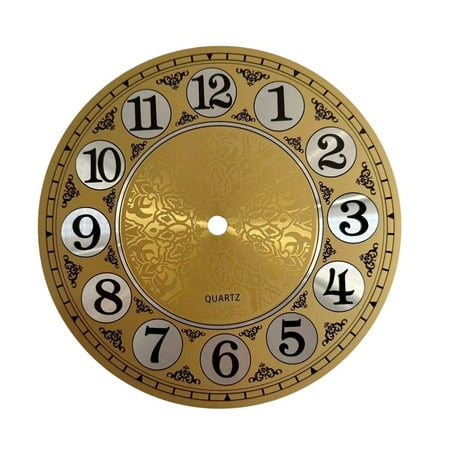 7 In Diameters 180Mm Vintage Aluminium Metal Wall Clock Dial Face Arabic Numeral