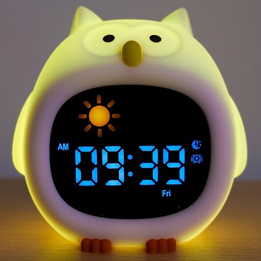 Alarm Clock for Kids, Ok to Wake Clock with Touche Night Light, Sound Machine, Perfect Clock Gift for Kids