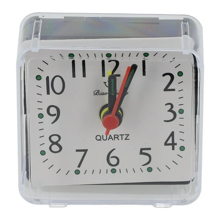 Bedside Small Silent No Tick Alarm Clock Quartz Battery Operated Wake Up Clocks