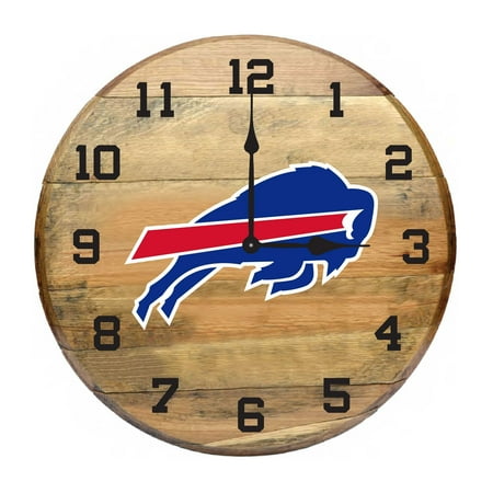 Buffalo Bills Imperial Oak Barrel Clock