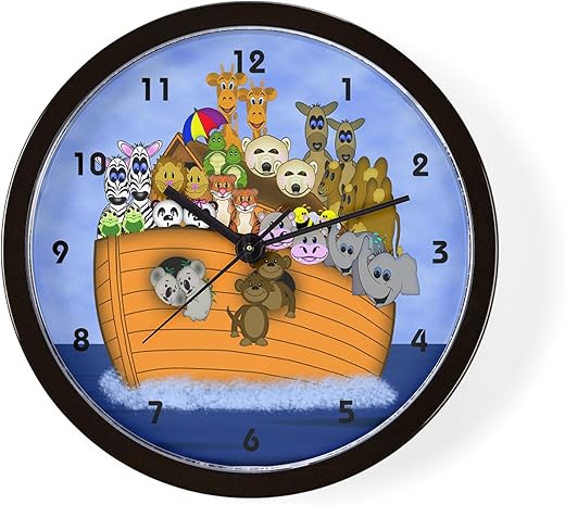 CafePress Noah's Ark Unique Decorative 10" Wall Clock