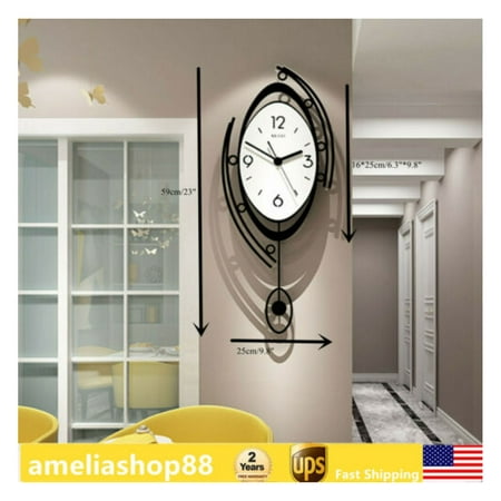 ChicCrest Wall Clock Modern Luxury Nordic Metal Clocks Home Decor Art Living Room