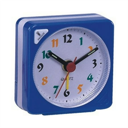 Children's Gift No Tick Quiet Battery Operated Alarm Clock Bedside Clocks Number Clock Home Decor BLUE