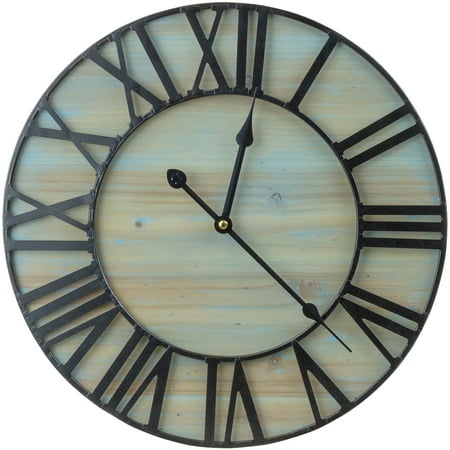 Decorative Large Metal Wall Clock for Living Room - Modern Farmhouse Wall Dcor