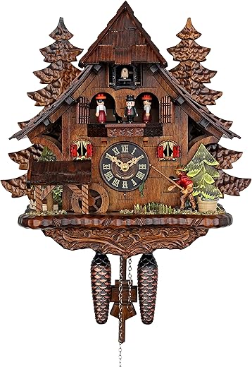 Engstler Quartz Cuckoo Clock - The Successful Fisherman