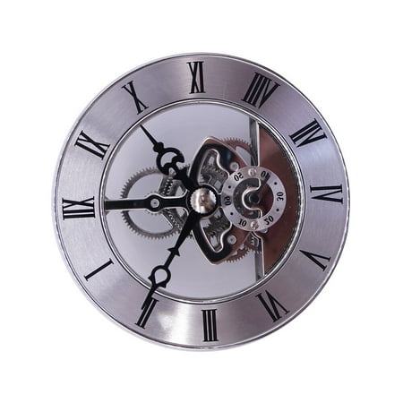 Gear Movement Clock Wall for Home Roman Numeral Ancient Rome Number Hollow Out Sports