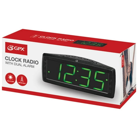 GPX Digital AM/FM Clock Radio C353B