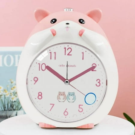 High-Volume Alarm Clock Hamster Alarm Clock Children'S Analog Bell Animal Shape Cha[3335]