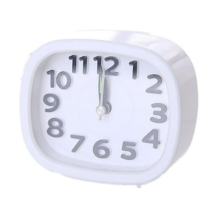 jieadkavo Table Clock Rectangle Small Bed Compact Travel Quartz Beep Alarm Clock Cute Portable Vintage Decor