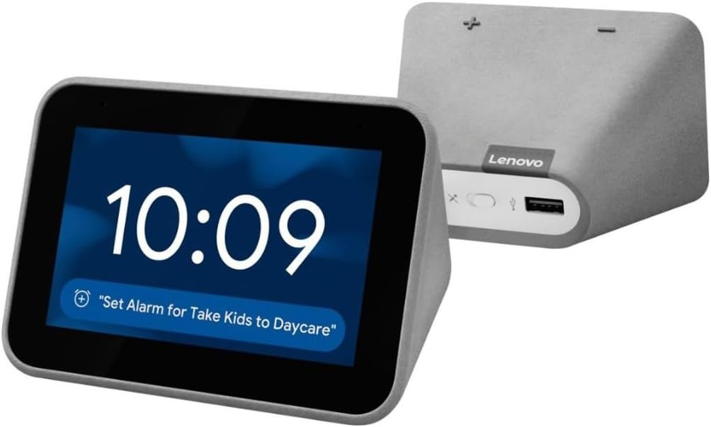 Lenovo Smart Clock with The Google Assistant - Gray ZA4R0010CA