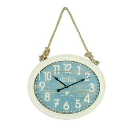 Life Is Good Coastal Wall Clock - Blue & white