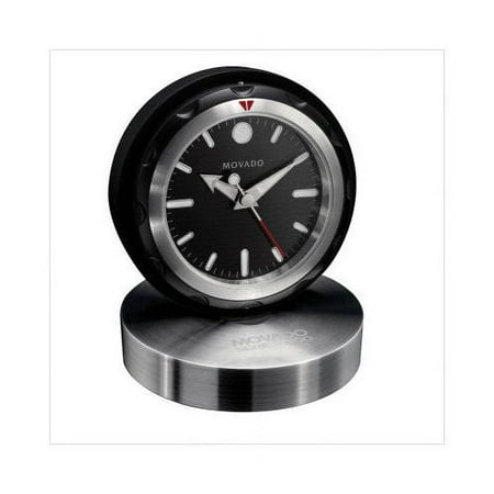 MOVADO MUSEUM DIAL SLEEK AND VERSATILE TRAVEL ALARM CLOCK RBL000218M BRAND NEW IN BOX 100% AUTHENTIC