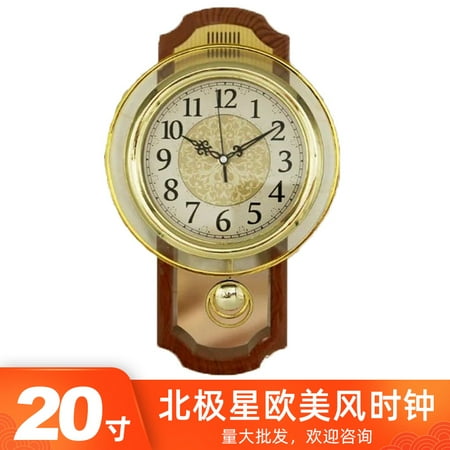 Polaris 20-Inch Living Room Wall Clock Mute Modern European Quartz Clock Bedroom Pocket Watch Creative Clock Wall Clocks