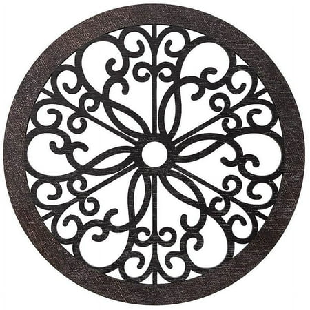 Scrolled Wall Medallion - Flower