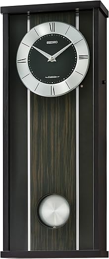 Seiko Kurai Musical Pendulum Wall Clock, Black