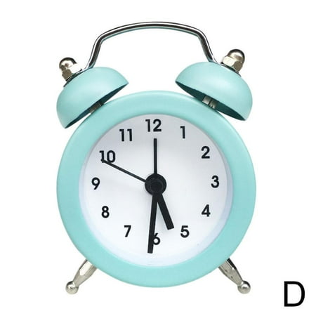 Soug Multicolor Retro Alarm Clock Loud Double Bell Alarm Bedroom Ornaments Clock New