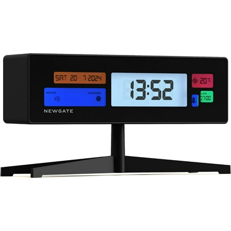 Supergenius Modern Lcd Alarm Clock - Bedside Clock - Desk Clock - Digital Clock - D[2296]