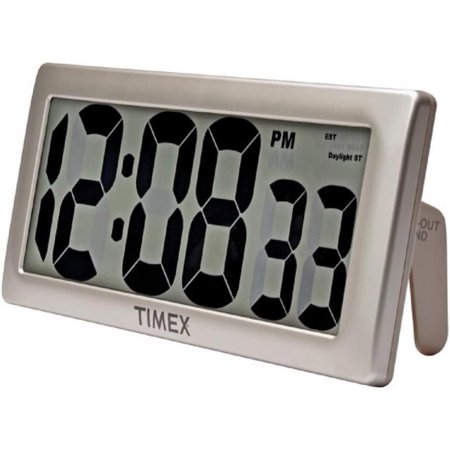 Timex 75071TA2 13.5 Large Digital Clock with 4 Digits and Intelli-Time Technology