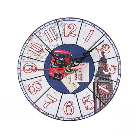 Vintage Style Antique Wood Wall Clock for Home Kitchen Office Alarm Clock Wall Clocks Digital Clock